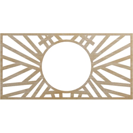 Ekena Millwork Hoover Wood Fretwork Pierced Ceiling Medallion, Birch, 26"W x 13"H x 9 5/8"ID x 1/4"T CMWP26X13X0250HOBI
